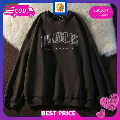 SWEATER LOS ANGELES SWEATER CREWNECK OVERSIZE WANITA PRIA SWEATER UNISEX | BISA COD