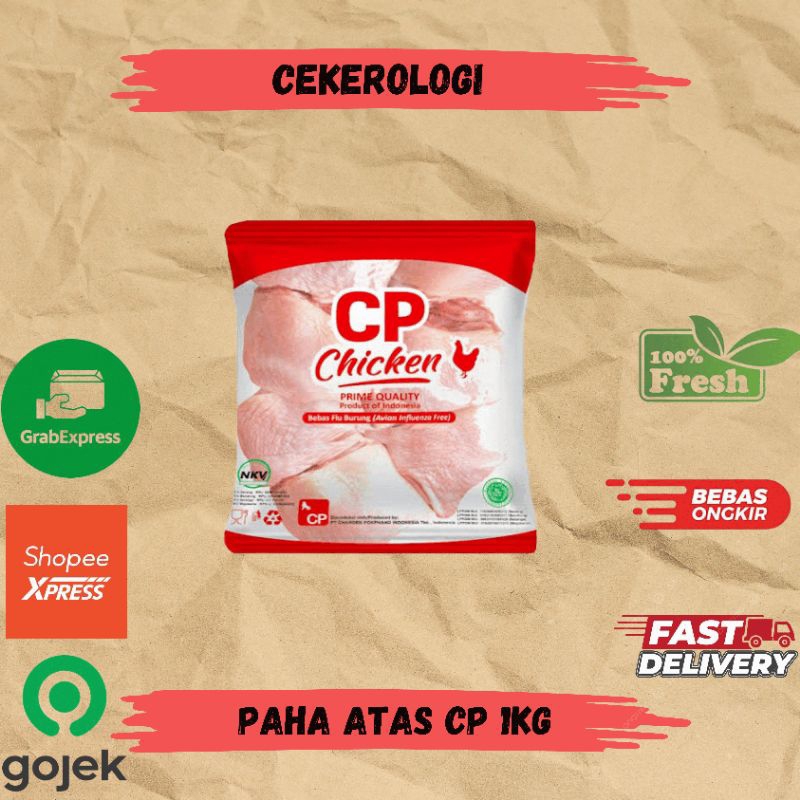 

Paha Atas Frozen Cp 1kg / Paha Atas Frozen Cp / Paha Atas Fresh Berkualitas / JABODETABEK / Paha Atas / Paha Ayam / Daging Ayam / Ayam