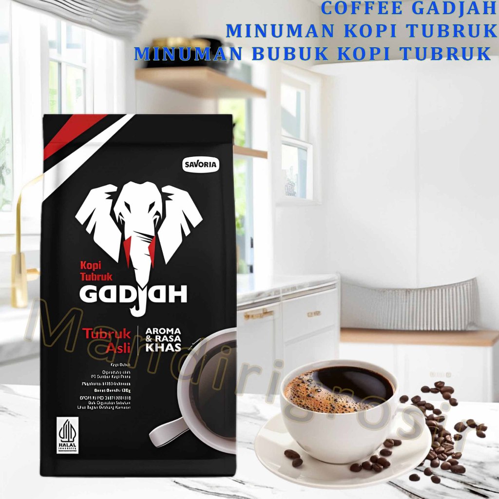 

Minuman Kopi Tubruk * Coffee Gadjah * Minuman Bubuk Kopi Tubruk * 138gr