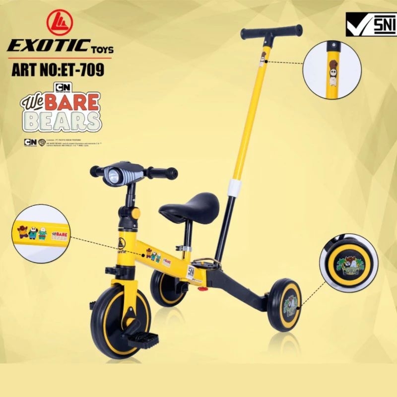 sepeda anak roda 3 / mainan sepeda/ sepeda anak 2in1/ sepeda pedal/sepeda anak tiga roda