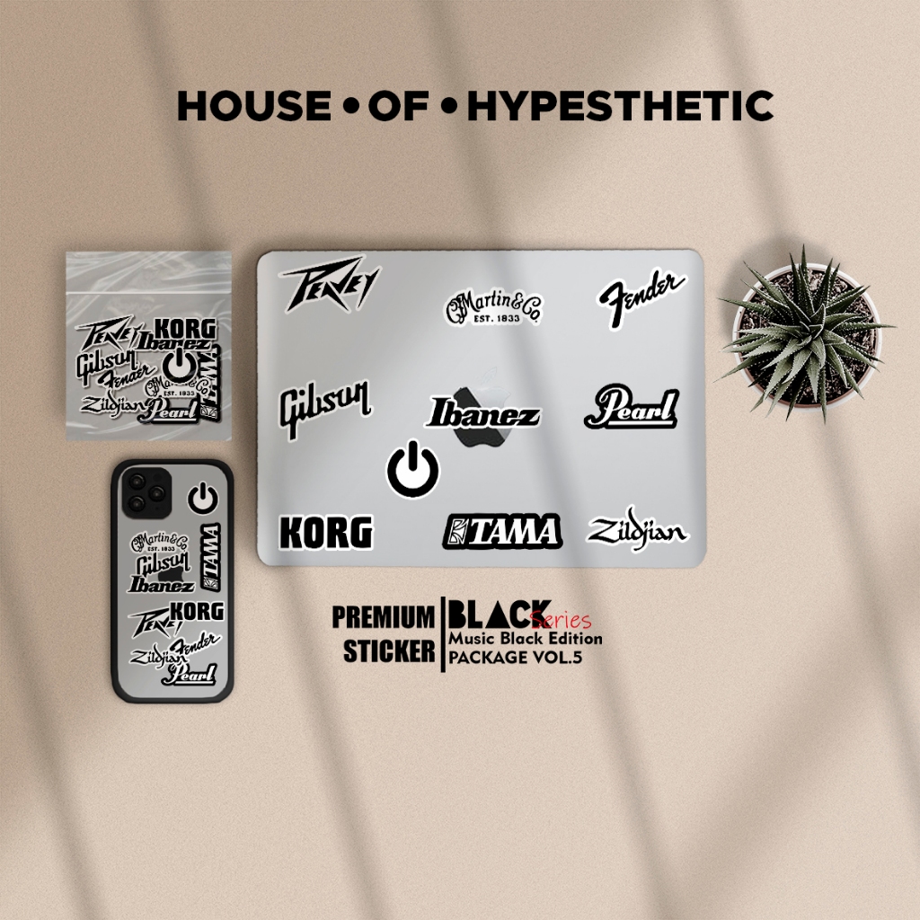 

Sticker Hypebeast and Aesthetic Hypesthetic Waterprooft untuk Case Hp, Laptop, dsb || MUSIC BLACK V5