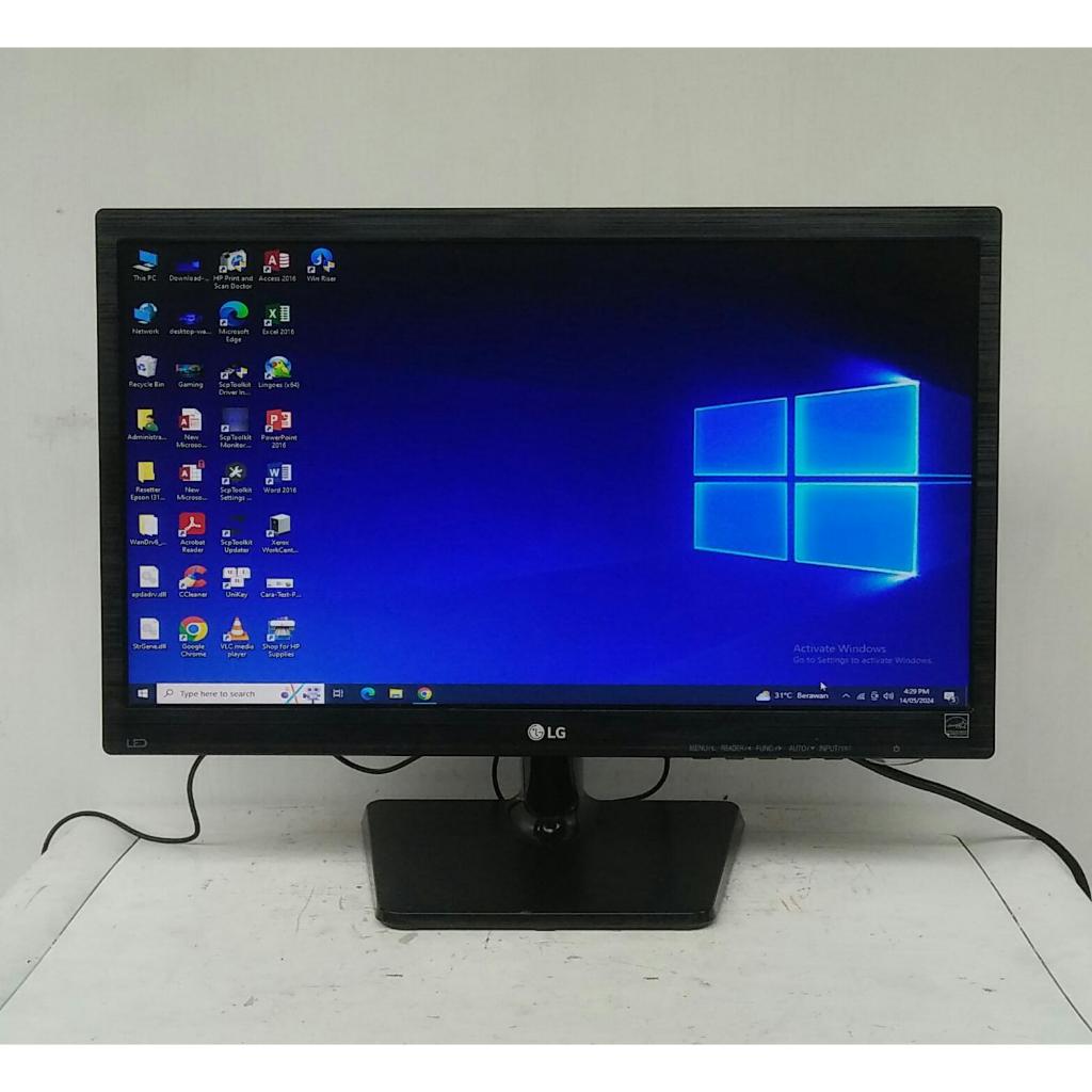 LED monitor  lg 20m37a 20inch kondis layar jernih