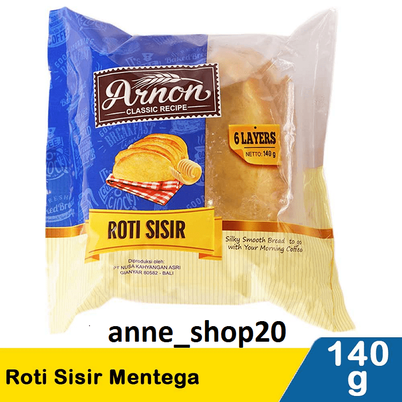 

Roti Sisir Mentega Arnon Bakery 140gr Exp 04 -02-25