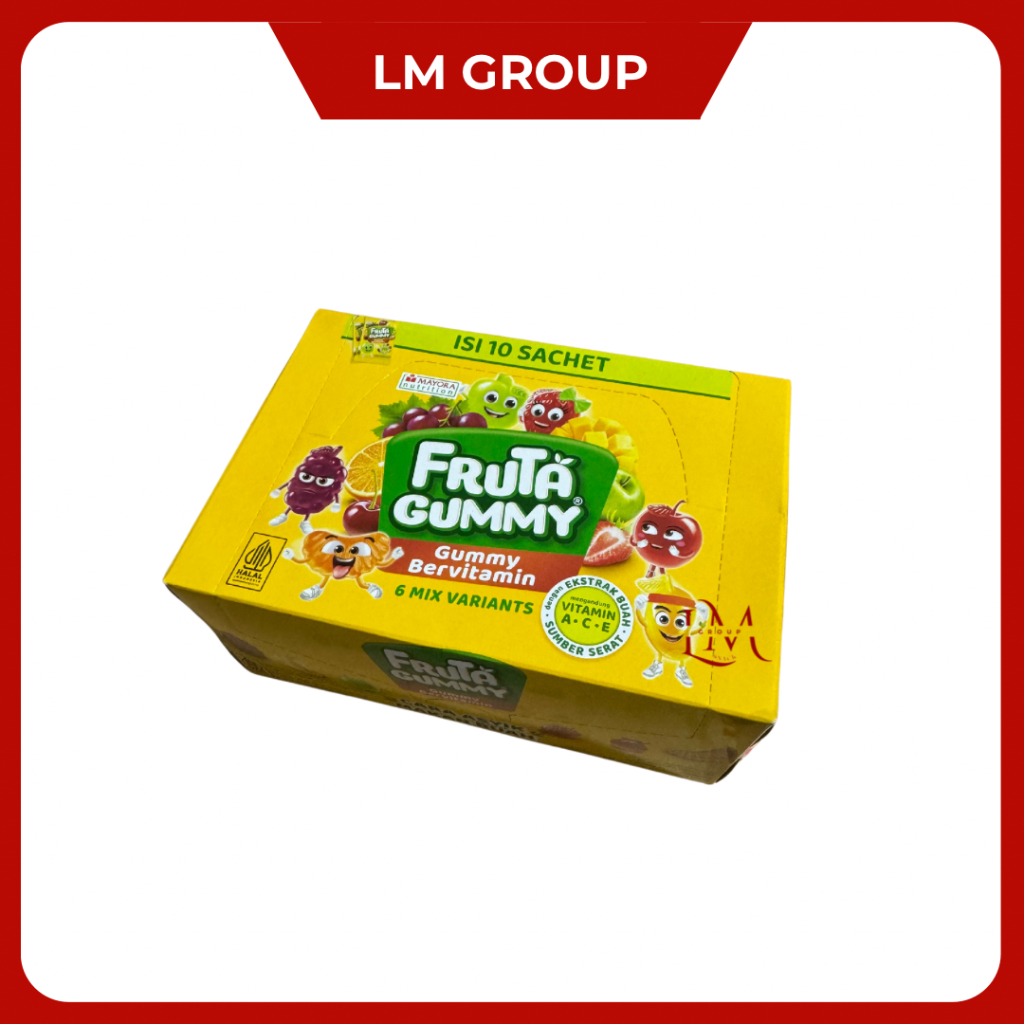 

Fruta Gummy Permen Bervitamin 1 Pack isi 10 pcs @25gr Fruta Gummy Permen Bervitamin 1 Pack isi 10 pcs @25gr
