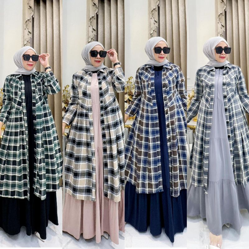 GAMIS WANITA FAUZIYAH DRESS 2IN ROMPI PISAH(ZZ)