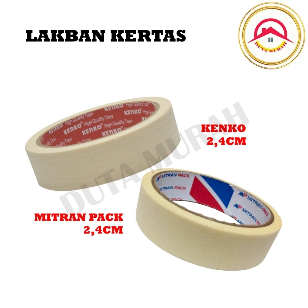 

LAKBAN KERTAS KECIL 1 inch ( 24 MM / 20 METER ) / ROLL