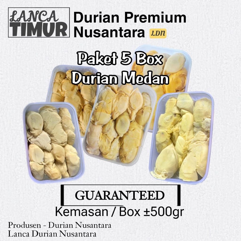 

PAKET DURIAN KUPAS MEDAN 5 BOX / DURPAS MEDAN PREMIUM KEMASAN PERBOX 500gram