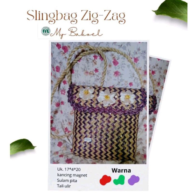SLING BAG ZIG-ZAG-SELEMPANG-TAS HP-UNIK-BORNEO