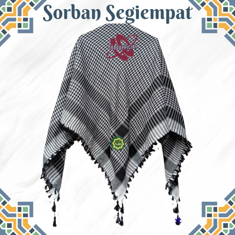 SORBAN MOTIF/ SORBAN SEGIEMPAT / SORBAN DEWASA
