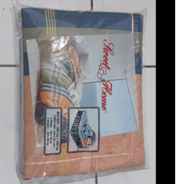 (NEW)sprei SWEET HOME katun jepang