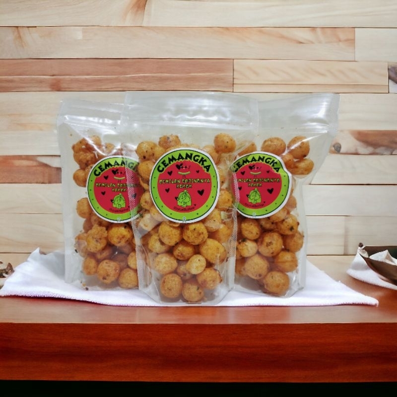 

CIMOL PEDAS/CIMOL PEDAS DAUN JERUK 40/80/120GR - CEMILAN PEDAS - SNACK MURAH - CEMANGKA