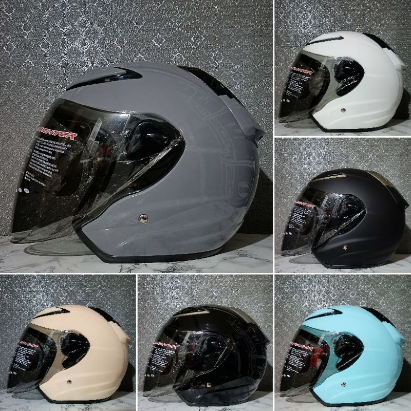 Helm Half face NHK R6 SOLID ORIGINAL NHK