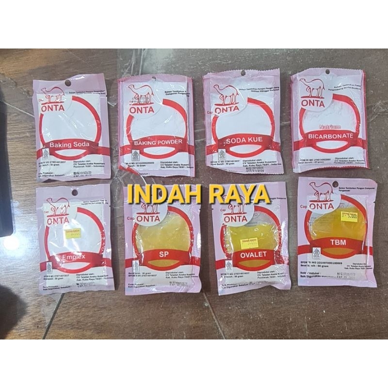 

ONTA BAHAN TAMBAHAN PANGAN PENGEMBANG varian item