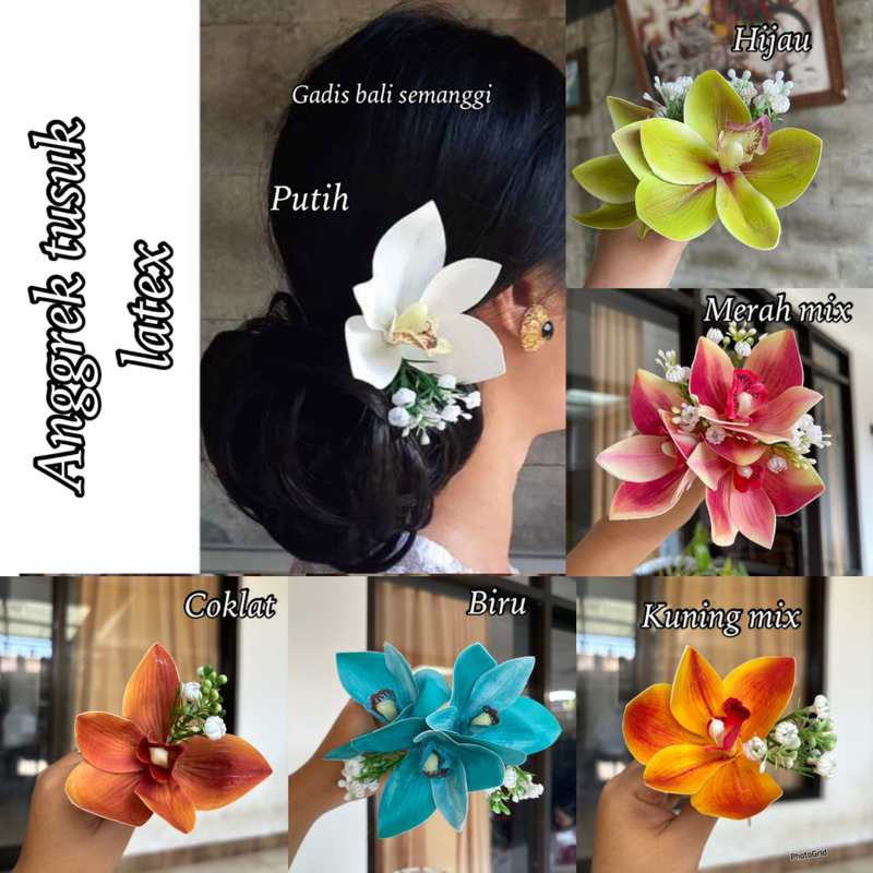 Bunga Tusuk Anggrek Cymbidium / Bunga Tusuk / Anggrek Cymbidium / Orchid / Anggrek Latex / Bunga Hai