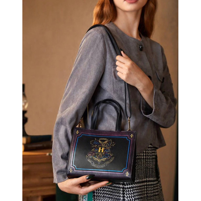 HARRY POTTER X SHEIN geometric pattern fashion top-handled bag