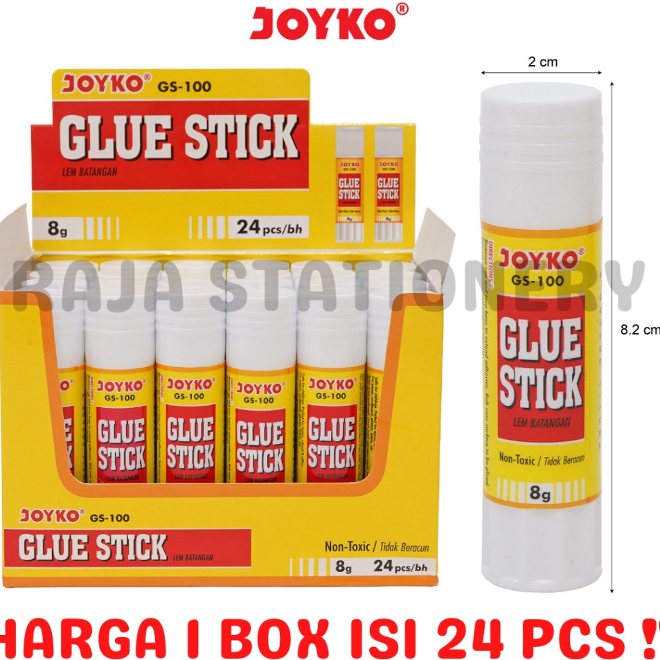 

New Sale JOYKO GLUE STICK 8G LEM KERTAS LEM BATANG JOKYO KECIL GS1 24PCS