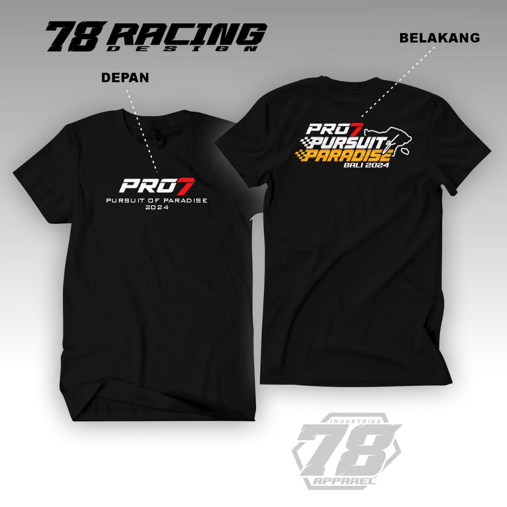 Kaos Diesel War 2024 Bali Free Sticker Besar Tshirt Pro7 Pursuit of Paradise Baju Atasan Pria Combed