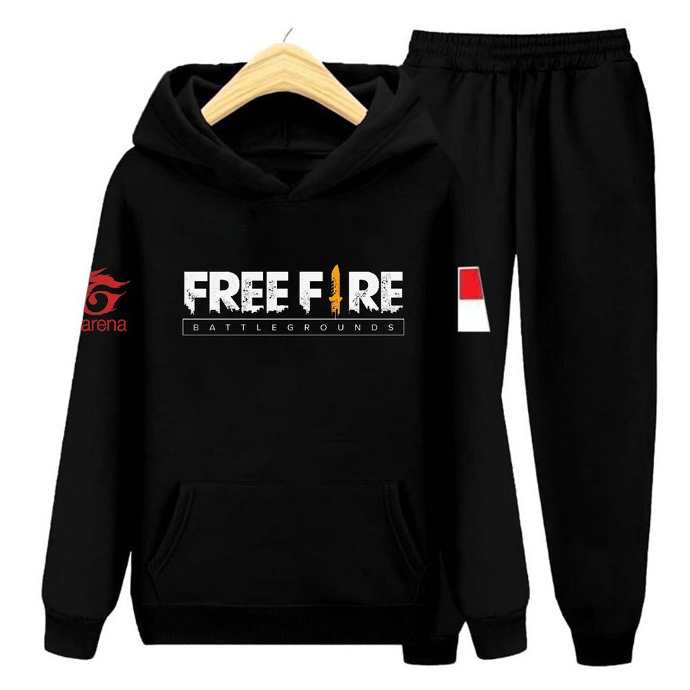 Terbaru YVF  JAKET SWEATER FREEFIRE  HOODIE FREE FIRE ANAK  SETELAN FF