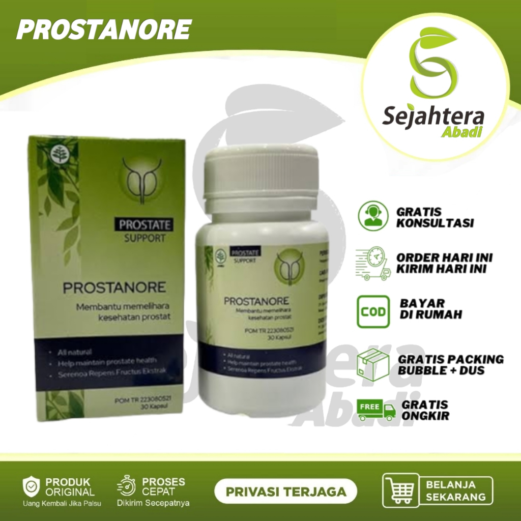 PROSTANORE ASLI 100% ORIGINAL OBAT KENCING TIDAK TUNTAS / LANCAR MENJAGA KESEHATAN PROSTAT