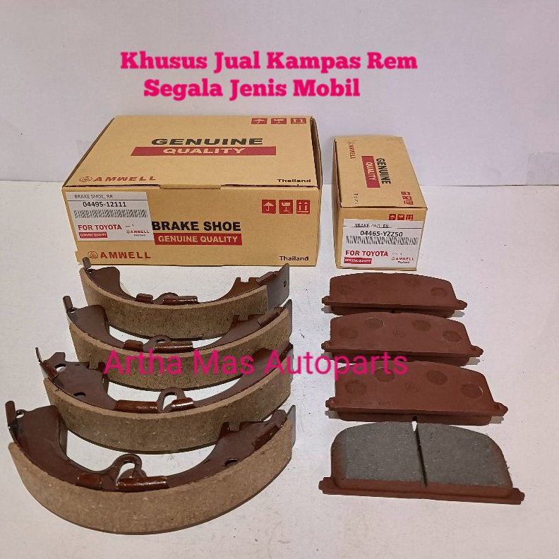KODE K26A KAMPAS REM SET GREAT COROLLA GREAT KOMPLIT DEPAN BELAKANG GREAT COROLLA