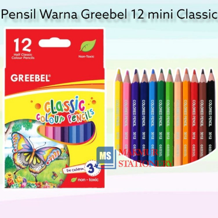

Top Arrival Pensil Warna Greebel Mini 12 Warna Classic