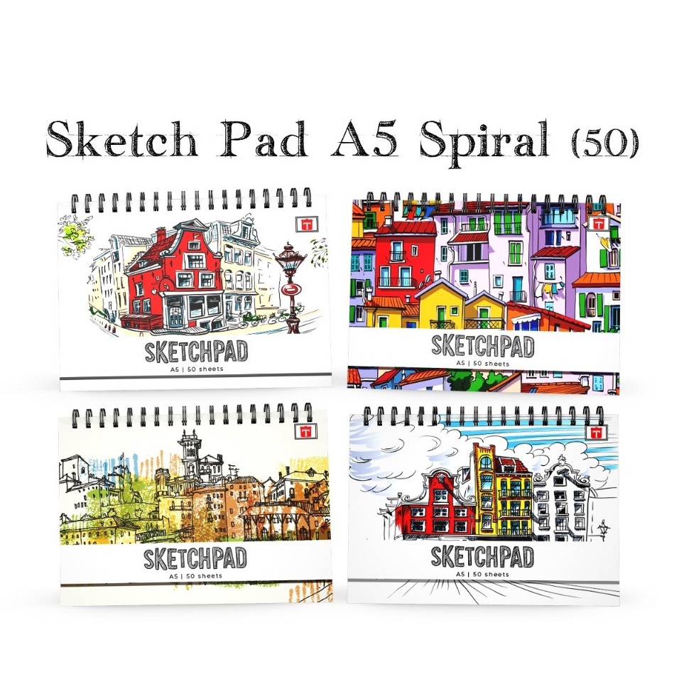 

Free Shipment Tiara spiral sketch book A5 5lembar