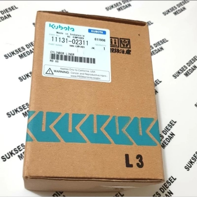 RD65 Cylinder Liner Boring Bambu Mesin Diesel Kubota 80MM Original 2T 2S