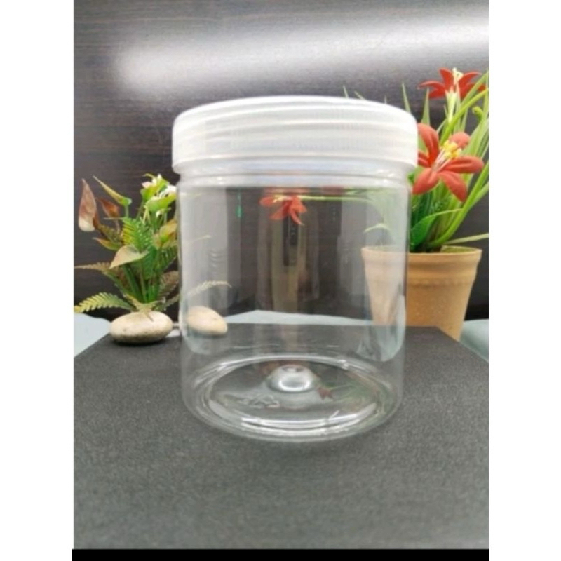 Toples Kue Jar Plastik 600ml Toples Jar Tabung