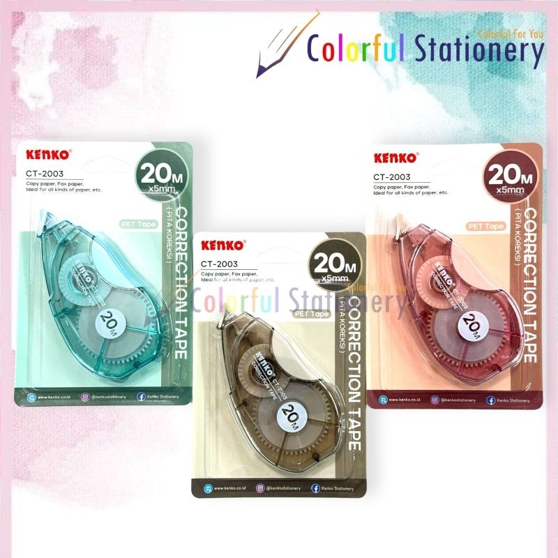 

Correction Tape/Tip X Kertas Kenko CT-2003