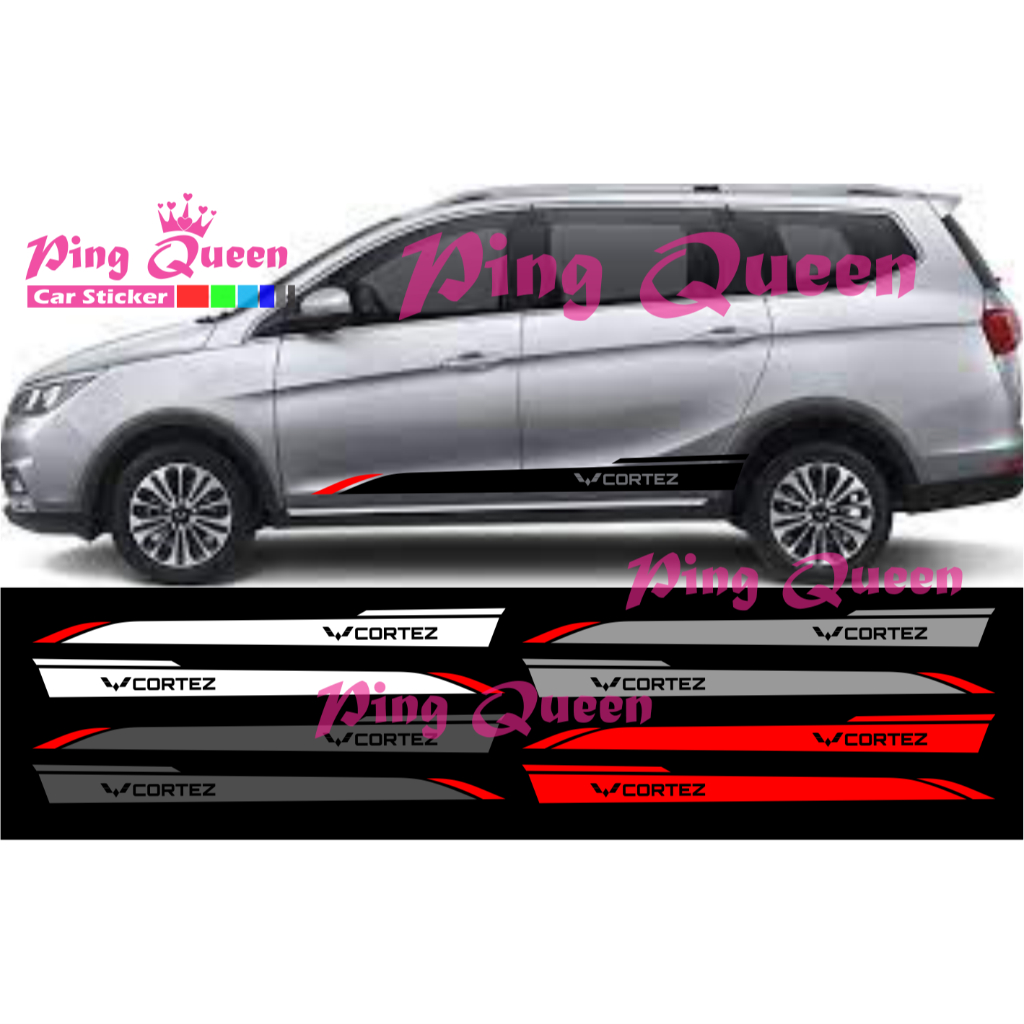 CUTTING STICKER MOBIL CORTEZ STICKER LIST MOBIL WULING CORTEZ