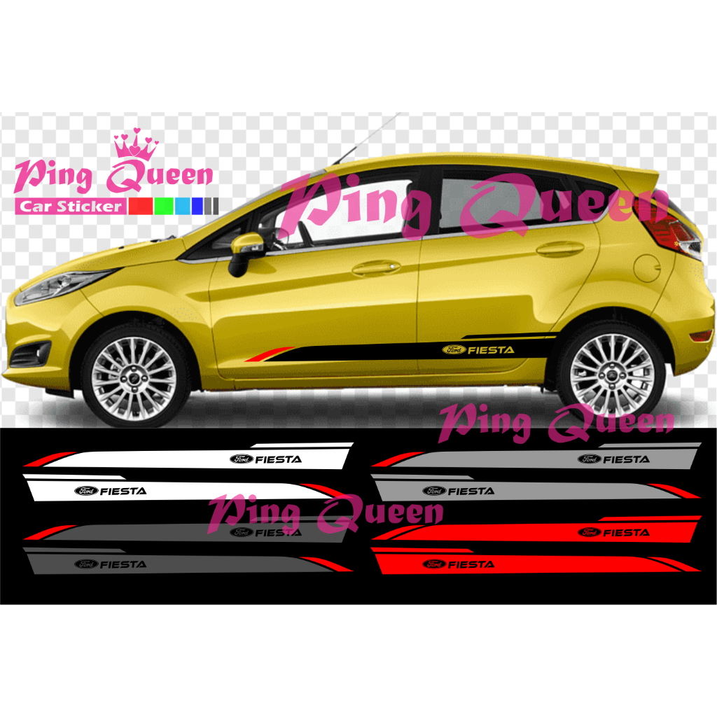 CUTTING STICKER MOBIL FIESTA STICKER LIST MOBIL FORD FIESTA