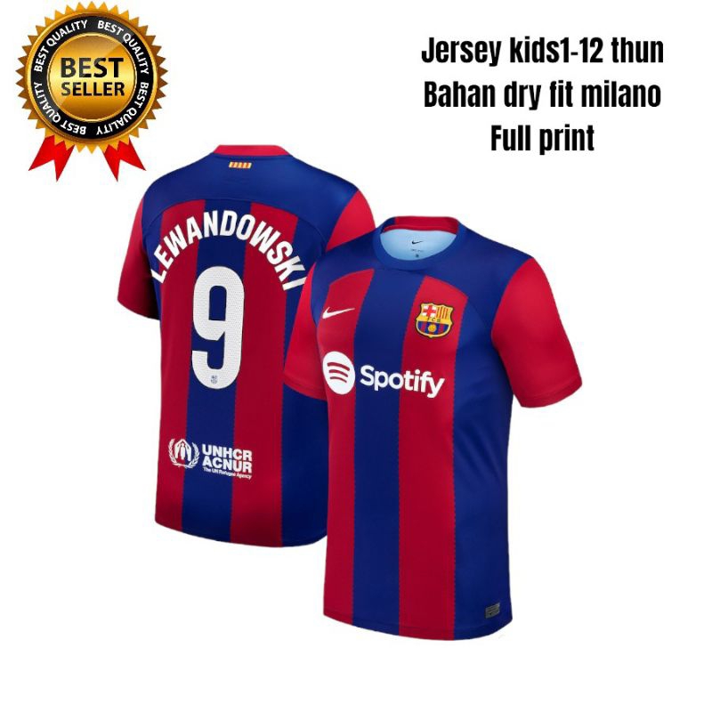 setelan jersey bola anak bacelona jersey anak jersey futsal anak