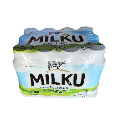 

MINUMAN SUSU UHT MILKU RASA ORIGINAL KEMASAN BOTOL 200 ML 1 PAK ISI 12 BOTOL