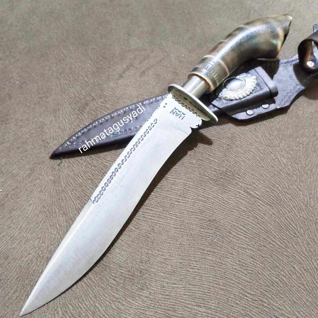 Pisau daging survival berburu minang besi per asli