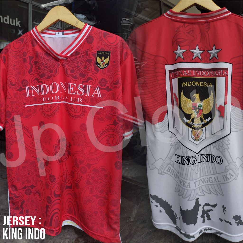 JERSEY FULL PRINT KING INDO , INDO MADRID TERBERU , BONUS STICKER VIRAL
