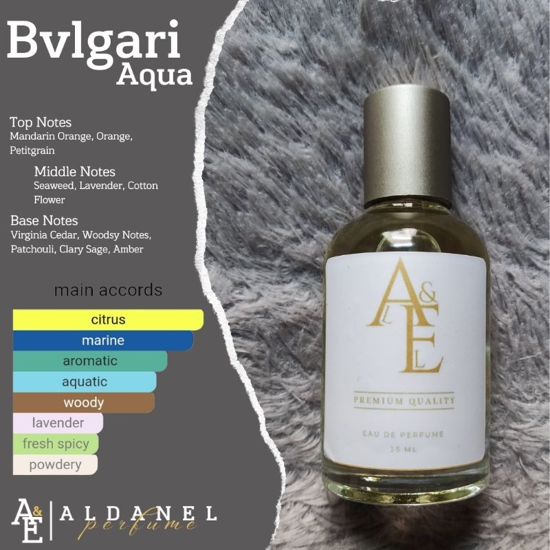 ALDANEL PERFUME - Bvlgari Aqua - Parfum Original - Parfum Bibit - Refill