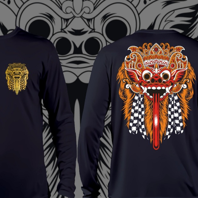 Sigai KAOS PRIA BARONG KET BALI LENGAN PANJANG TERBARU / KAOS COWO / KAOS UNISEX TREND