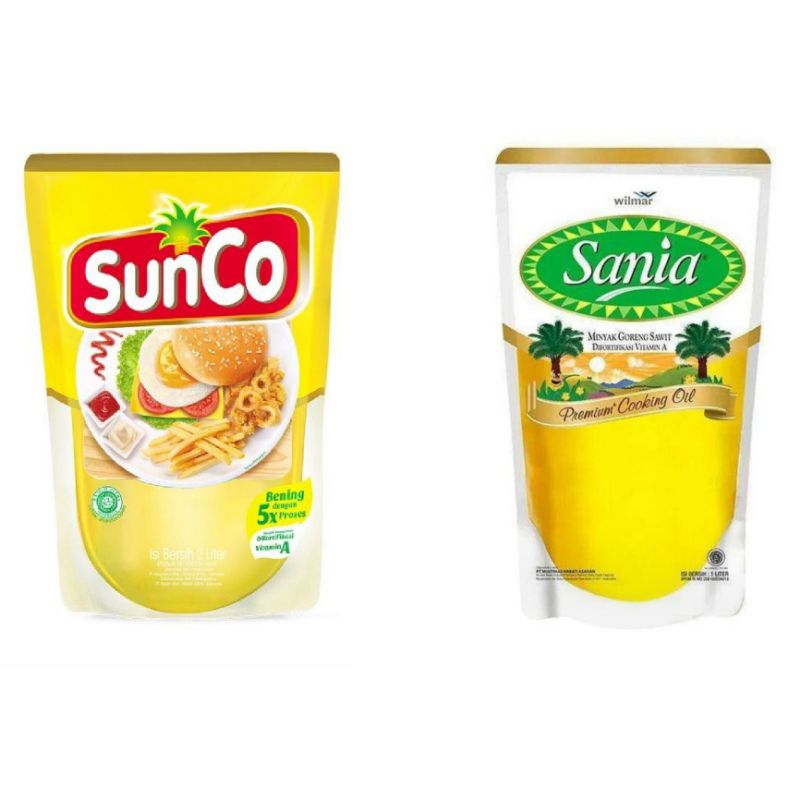 

Minyak goreng Sunco 2 Liter & Sania 2 Liter Murah