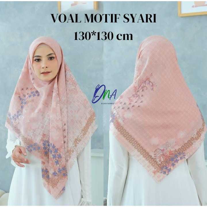 HIJAB SYARI WANITA VOAL MOTIF PREMIUM SALEM
