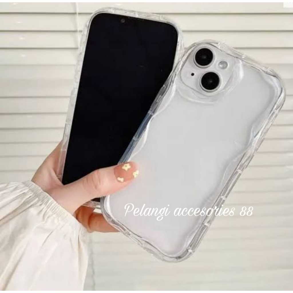 SOFTCASE INFINIX HOT 9 PLAY SILIKON MELTING WAVY CLEAR BENING
