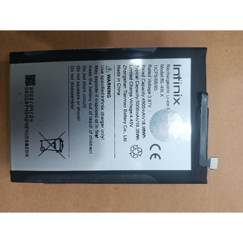 Baterai batre batrai Infinix BL-49LX/INFINIX HOT 12/12i original