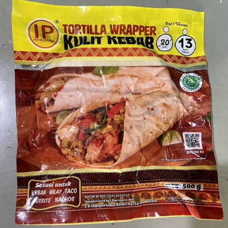 

IP Tortilla Kebab 20cm Isi 13 Sheet