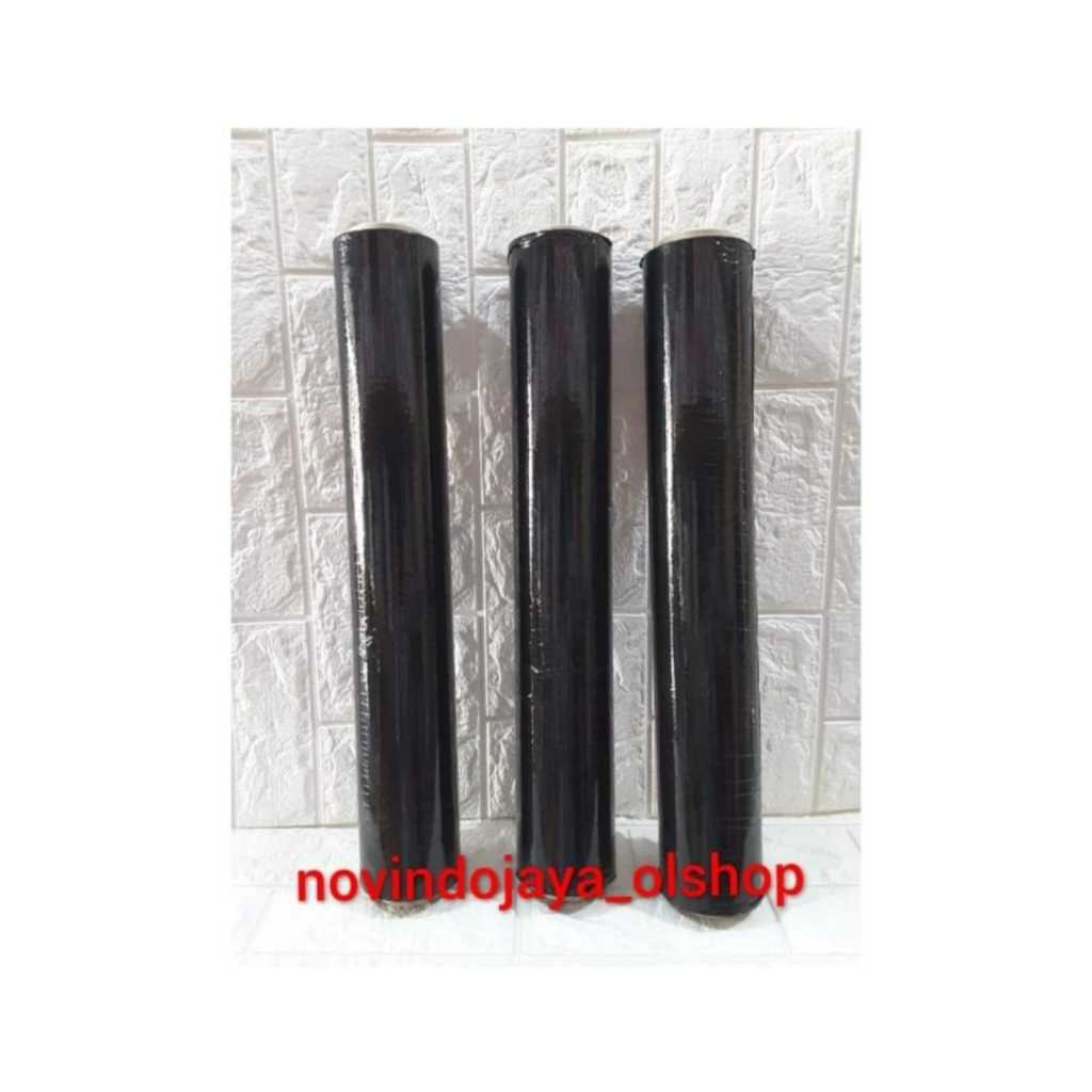 

STRECH FILM HITAM UKURAN 50CM X 125METER PLASTIK WRAPPING TERLARIS