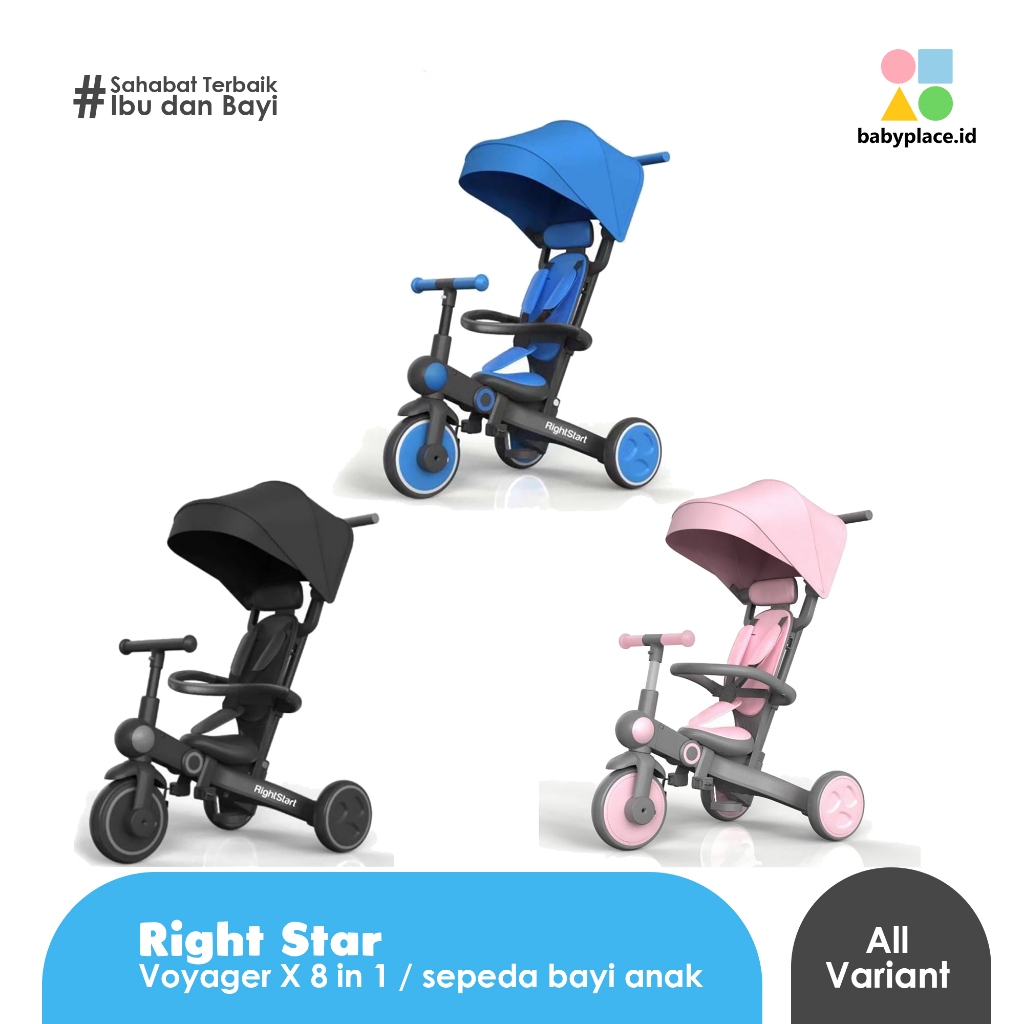 RIGHT START - Voyager X 8 in 1 / sepeda bayi anak