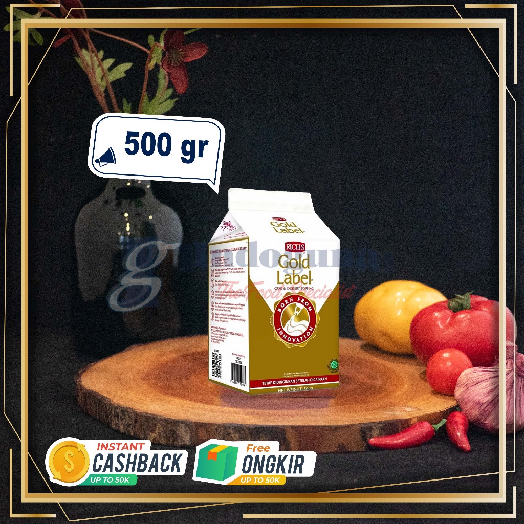 

Rich Gold Label Whipping Cream 500 gr / Rich's