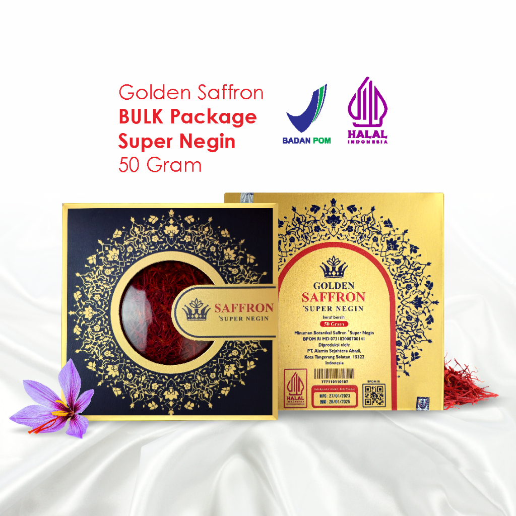 

BULK Saffron Super Negin (Finest Quality A++) 50 Gram Golden Saffron 100% Original
