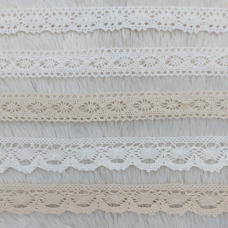 Renda Kait Putih Krem METERAN