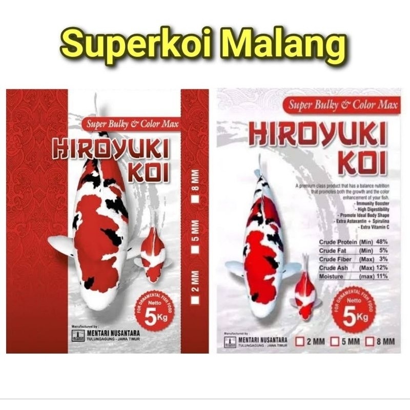 Hiroyuki 1KG 1 KG Super Bulky Dan Colour Max SB Pakan Koi