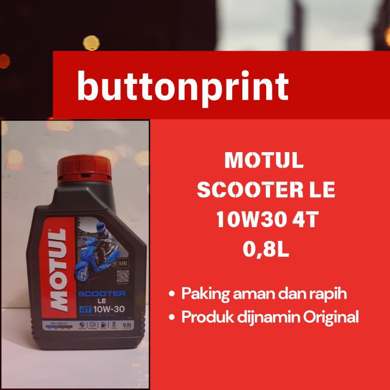 Oli Motor Honda Vario 125 150 Motul 10W30 0,8L