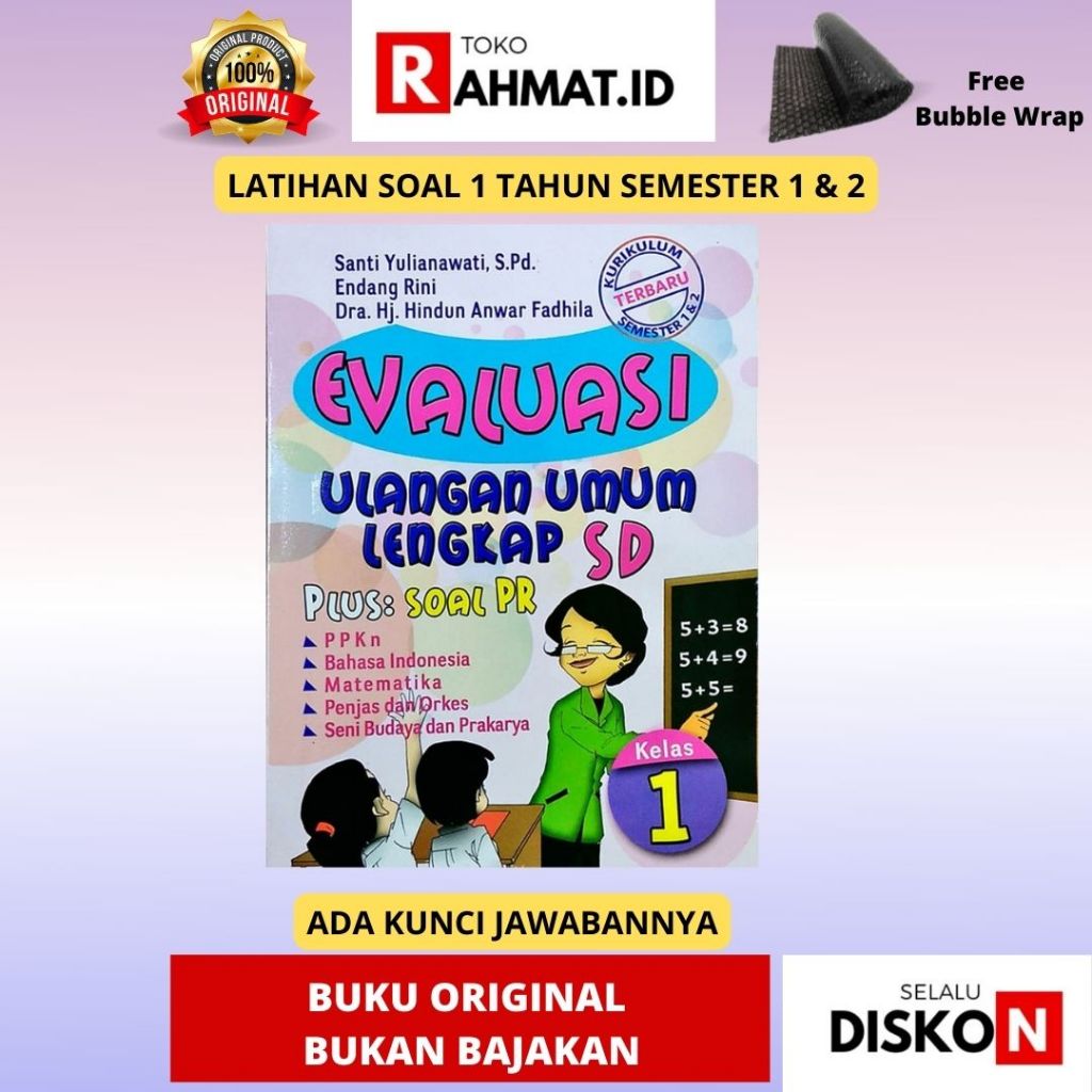 LATIHAN SOAL EVALUASI ULANGAN UMUM LENGKAP SD 1  KURIKULUM 2013 MERDEKA